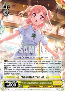 "First Candy Shop Visit" Nanami Hiromachi #BD/W95-E014 · Weiss Schwarz