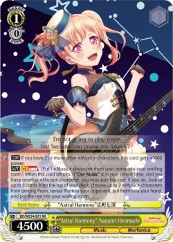 "Astral Harmony" Nanami Hiromachi #BD/WE34-E01 · Weiss Schwarz