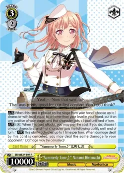 "Summerly Tone♪" Nanami Hiromachi #BD/WE34-E04 · Weiss Schwarz