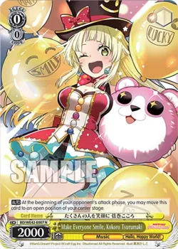Make Everyone Smile, Kokoro Tsurumaki #BD/WE42-E007 · Weiss Schwarz