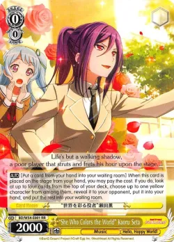 "She Who Colors the World" Kaoru Seta #BD/W54-E001 · Weiss Schwarz
