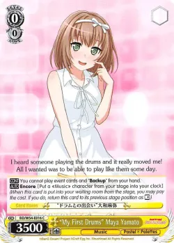 "My First Drums" Maya Yamato #BD/W54-E016 · Weiss Schwarz