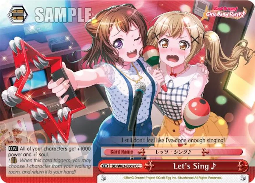 Let's Sing𝅘𝅥𝅮 「BD/W63-E069」「EN」