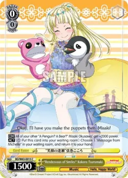 "Rendezvous of Smiles" Kokoro Tsurumaki #BD/W63-E015 · Weiss Schwarz