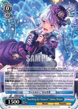 "Searching for Answers" Yukina Minato 「BD/W63-E072」「EN」