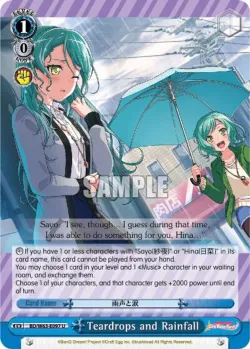 Teardrops and Rainfall 「BD/W63-E097」「EN」