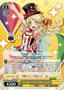 "The Magic of Smiles" Kokoro Tsurumaki #BD/W03-001 · Weiss Schwarz