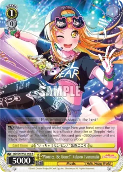 "Worries, Be Gone!" Kokoro Tsurumaki #BD/W03-006 · Weiss Schwarz