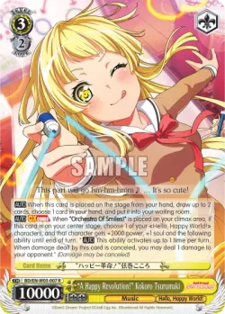 "A Happy Revolution!" Kokoro Tsurumaki #BD/W03-007 · Weiss Schwarz