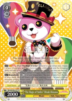 "The Magic of Smiles" Misaki Okusawa #BD/W03-011 · Weiss Schwarz