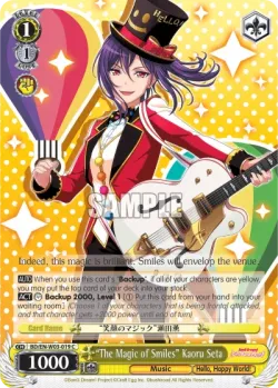 "The Magic of Smiles" Kaoru Seta #BD/W03-019 · Weiss Schwarz