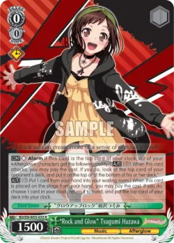 "Rock and Glow" Tsugumi Hazawa #BD/W03-033 · Weiss Schwarz