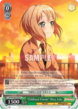 "Childhood Friends" Moca Aoba #BD/W03-039 · Weiss Schwarz