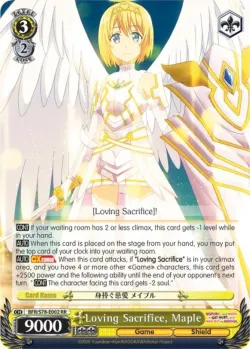 Loving Sacrifice, Maple #BFR/S78-E002 · Weiss Schwarz