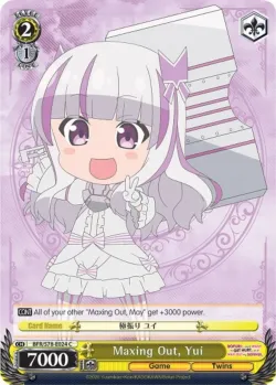Maxing Out, Yui #BFR/S78-E024 · Weiss Schwarz