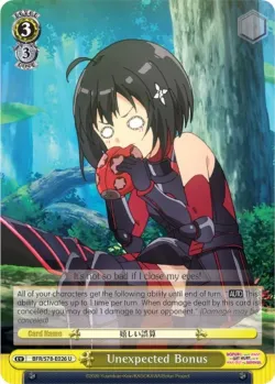 Unexpected Bonus #BFR/S78-E026 · Weiss Schwarz