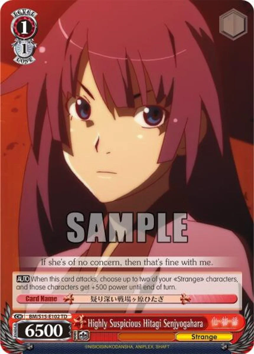 Highly Suspicious Hitagi Senjyogahara 「BM/S15-E102」「EN」