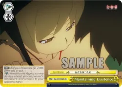 Maintaining Existence #BM/S15-E023 · Weiss Schwarz