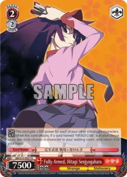 Fully Armed, Hitagi Senjyogahara #BM/S15-E057 · Weiss Schwarz