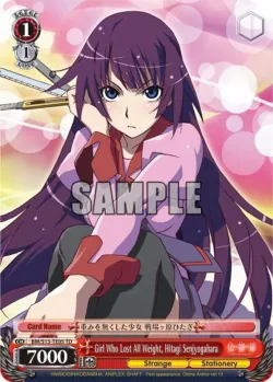 Girl Who Lost All Weight, Hitagi Senjyogahara 「BM/S15-TE05」「EN」