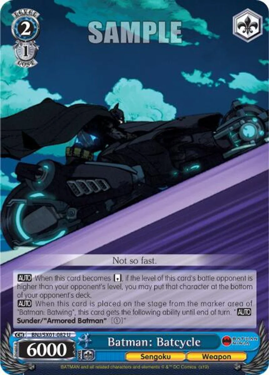 Batman: Batcycle 「BNJ/SX01-082」「EN」