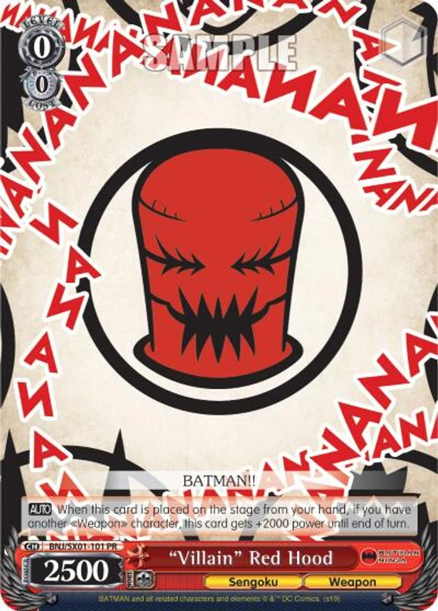 "Villain" Red Hood 「BNJ/SX01-101」「EN」