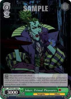 Joker: Primal Pleasures #BNJ/SX01-006 · Weiss Schwarz