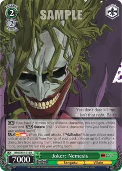 Joker: Nemesis #BNJ/SX01-010 · Weiss Schwarz