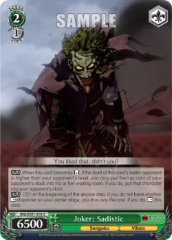 Joker: Sadistic #BNJ/SX01-018 · Weiss Schwarz