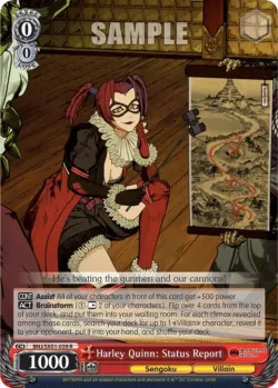 Harley Quinn: Status Report #BNJ/SX01-039 · Weiss Schwarz