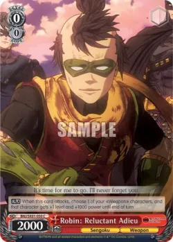Robin: Reluctant Adieu #BNJ/SX01-050 · Weiss Schwarz