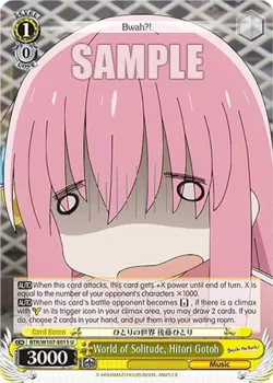 World of Solitude, Hitori Gotoh #BTR/W107-E015 · Weiss Schwarz