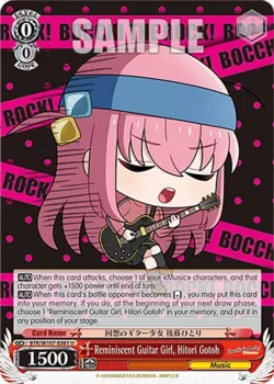 Reminiscent Guitar Girl, Hitori Gotoh 「BTR/W107-E081」「EN」