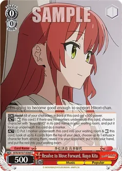 Resolve to Move Forward, Ikuyo Kita 「BTR/W107-E088」「EN」