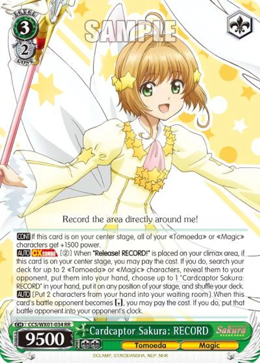 Cardcaptor Sakura: RECORD 「CCS/WX01-034」「EN」