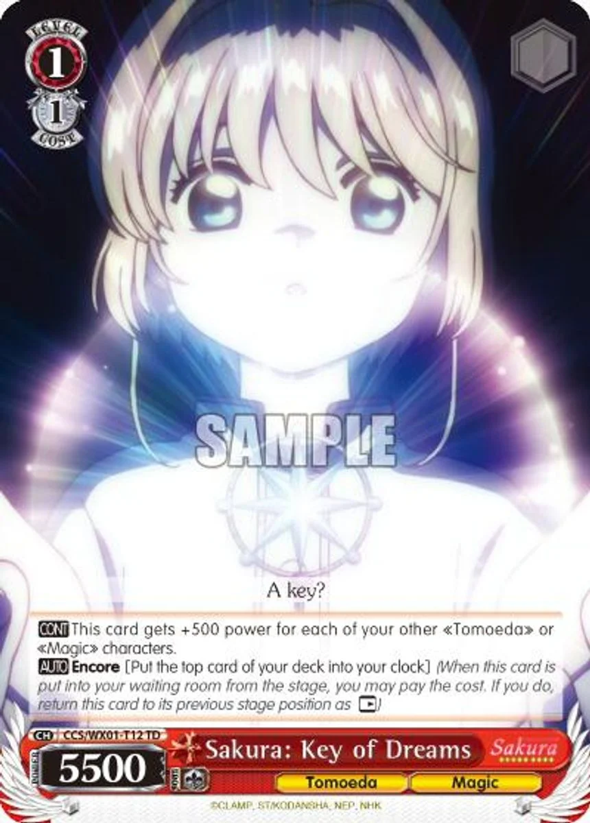 Sakura: Key of Dreams 「CCS/WX01-T12」「EN」