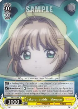 Sakura: Sudden Showers #CCS/WX01-005 · Weiss Schwarz