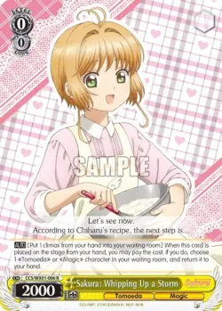 Sakura: Whipping Up a Storm #CCS/WX01-006 · Weiss Schwarz