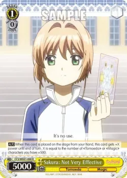 Sakura: Not Very Effective #CCS/WX01-008 · Weiss Schwarz