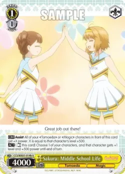 Sakura: Middle School Life #CCS/WX01-014b · Weiss Schwarz