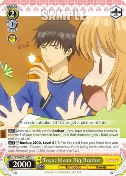 Toya: Mean Big Brother #CCS/WX01-015b · Weiss Schwarz