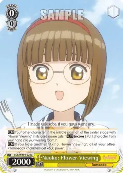 Naoko: Flower Viewing #CCS/WX01-021 · Weiss Schwarz