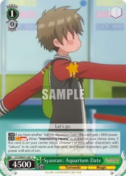 Syaoran: Aquarium Date #CCS/WX01-041 · Weiss Schwarz