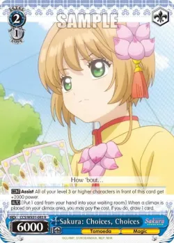 Sakura: Choices, Choices 「CCS/WX01-083」「EN」