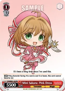 Mini Sakura: Pink Dress 「CCS/WX01-103」「EN」