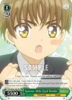 Syaoran: Wide-Eyed Wonder 「CCS/WX01-T03」「EN」