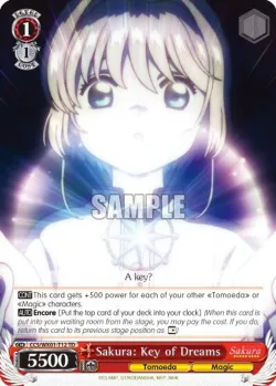 Sakura: Key of Dreams 「CCS/WX01-T12」「EN」