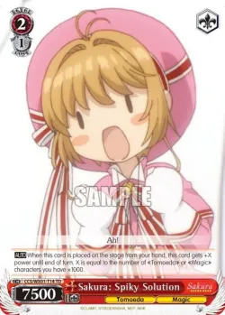 Sakura: Spiky Solution 「CCS/WX01-T14」「EN」