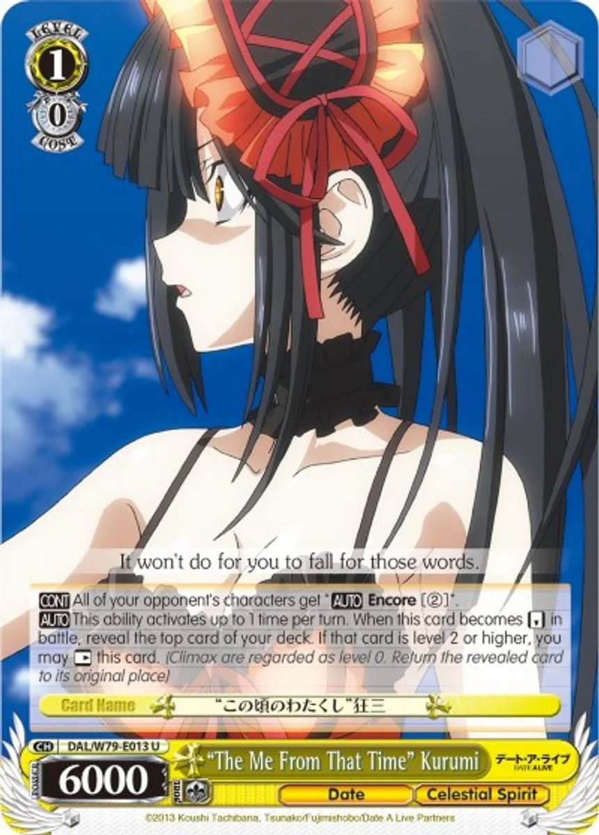 "The Me From That Time" Kurumi 「DAL/W79-E013」「EN」