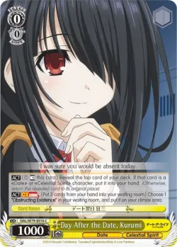 Day After the Date, Kurumi #DAL/W79-E016 · Weiss Schwarz